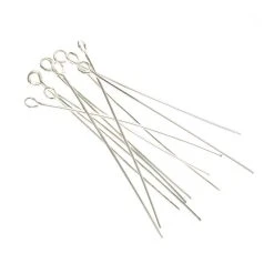 Beads Unlimited Silver Plated Eyepin 5cm 12 Pack