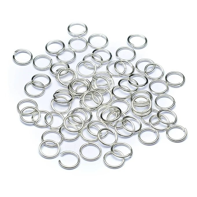 Beads Unlimited Silver Plated Jump Rings 7mm 120 Pack