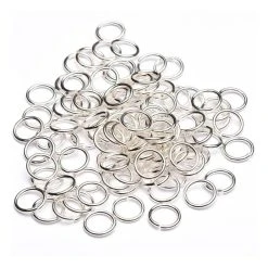 Beads Unlimited Silver Plated Jump Rings 8mm 100 Pack