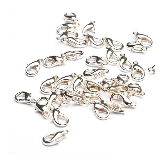 Beads Unlimited Silver Plated Trigger Clasp 15mm X 6mm 13 Pack