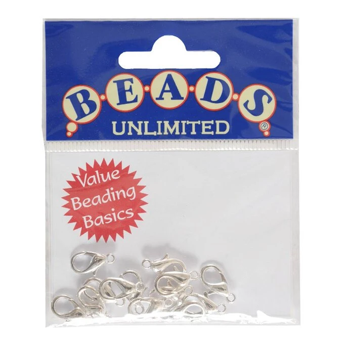 Beads Unlimited Silver Plated Trigger Clasp 15mm X 6mm 13 Pack - Image 2