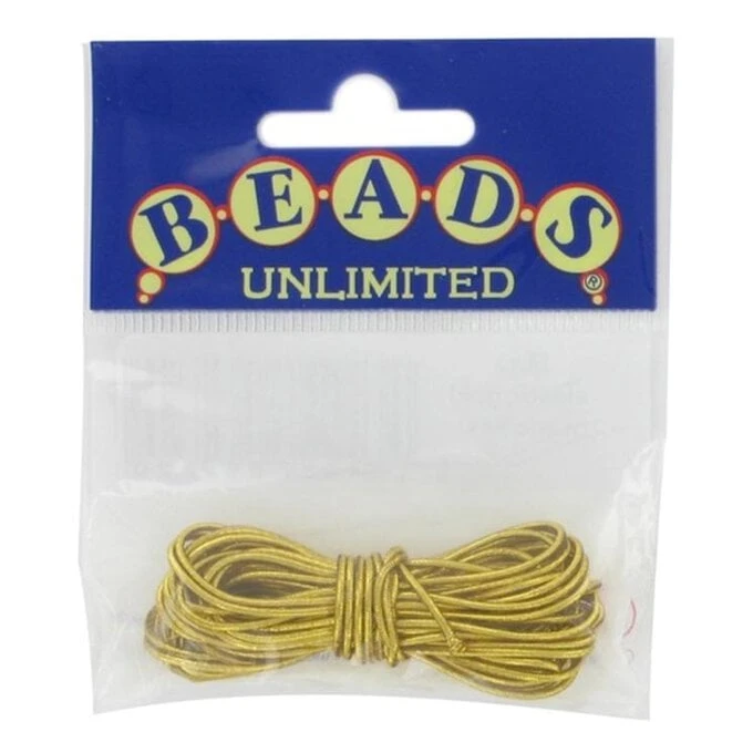 Beads Unlimited Gold Elastic 1mm X 4m