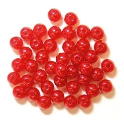 Craft Factory Red Pearl Beads 5mm 7g