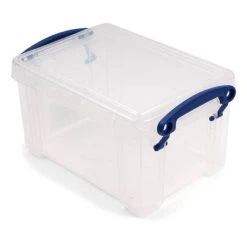 Really Useful Products Really Useful Clear Plastic Storage Box 1.6 Litres
