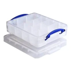 Really Useful Products Really Useful Clear Box With Tray 11 Litres