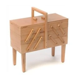 Hobbycraft Wooden Cantilever Sewing Box