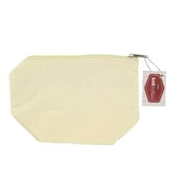 Hobbycraft Antique White Cotton Zip Pouch 23cm X 16cm X 8cm