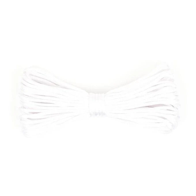Rico Design Rico White Satin Cord 6 M