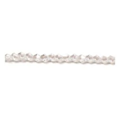 Hobbycraft Clear Crystal Bicone Bead String 38 Pieces