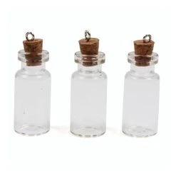 Hobbycraft Miniature Glass Bottles 3 Pack