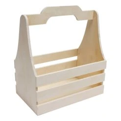 Hobbycraft Wooden Bottle Holder 26cm X 16cm X 30cm