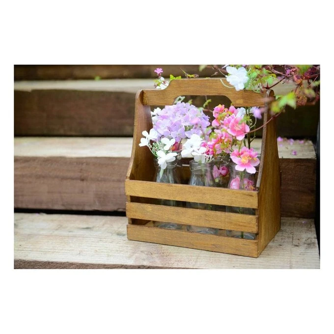 Hobbycraft Wooden Bottle Holder 26cm X 16cm X 30cm - Image 2