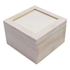 Hobbycraft Wooden Photo Box 15cm X 15cm X 10cm