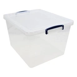 Really Useful Products Really Useful Clear Plastic Storage Box 33.5 Litres