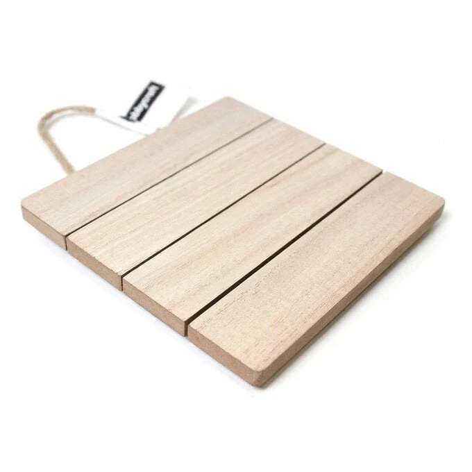 Hobbycraft Wooden Square Wall Plaque - Image 2