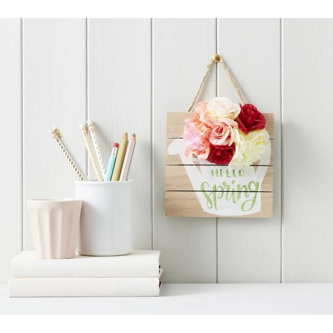 Hobbycraft Wooden Square Wall Plaque - Image 4