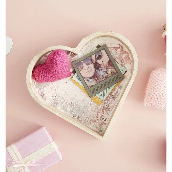 Hobbycraft Wooden Heart Tray 20cm X 20cm X 5cm - Image 3