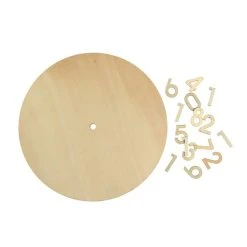 Hobbycraft Wooden Clock With Numbers