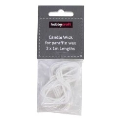 Hobbycraft Candle Making Wick For Paraffin Waxes 1m 3 Pack