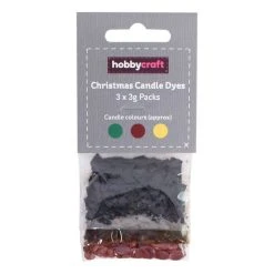 Hobbycraft Christmas Candle Making Dye 3g 3 Pack