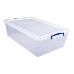 Really Useful Products Really Useful Clear Underbed Plastic Storage Box 43 Litres