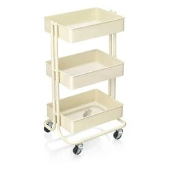 Hobbycraft Vanilla Three Tier Storage Trolley