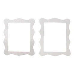 Hobbycraft White Adhesive Frames 6 Pack