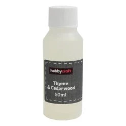 Hobbycraft Thyme And Cedarwood Candle Fragrance Oil 50ml
