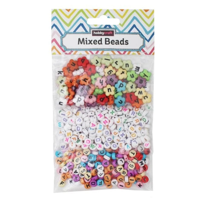 Hobbycraft Mixed Alphabet Beads 75g - Image 2