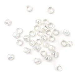 Hobbycraft Iridescent White Pony Beads 68.3g