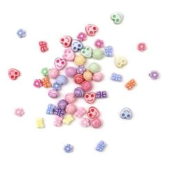 Hobbycraft Mixed Pastel Acrylic Beads Waterfall Pack 100g