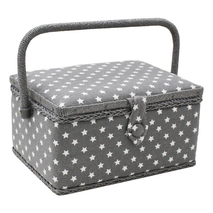 Hobbycraft Grey Star Sewing Box