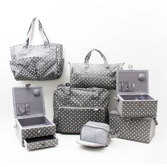 Hobbycraft Grey Star Sewing Box - Image 4