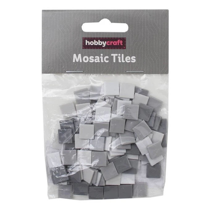 Hobbycraft Grey Mosaic Tiles 30g - Image 2