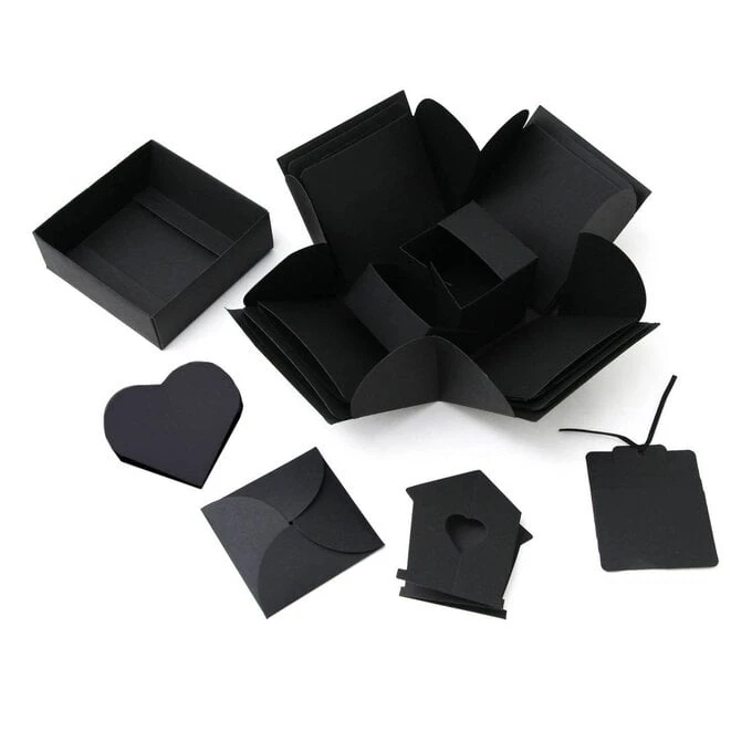 Hobbycraft Black Explosion Box Scrapbook 12.5cm