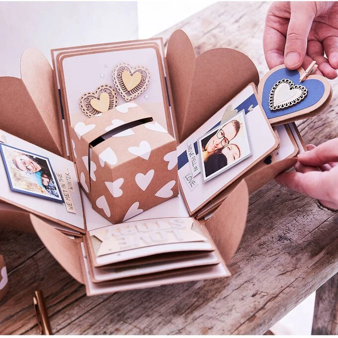 Hobbycraft Black Explosion Box Scrapbook 12.5cm - Image 5