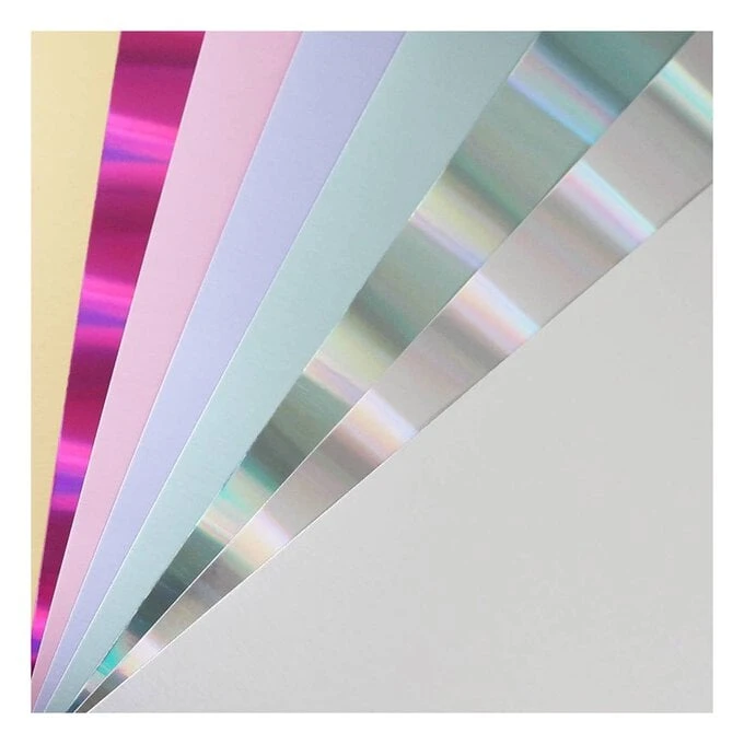 Hobbycraft Pastel Foil Paper Pad A4 16 Sheets - Image 2