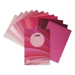 Hobbycraft Pink Coloured Paper Pad A4 24 Pack