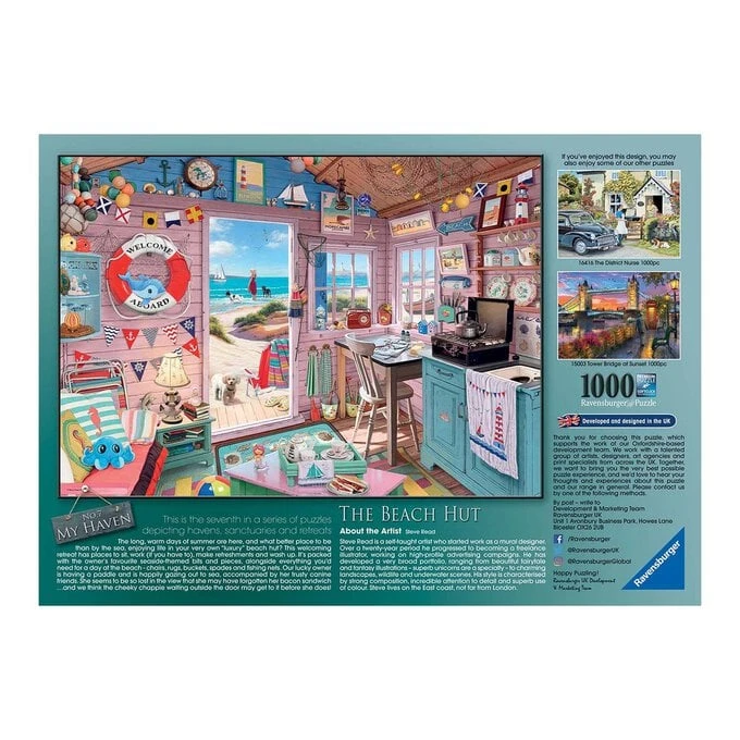 Ravensburger The Beach Hut Jigsaw Puzzle 1000 Pieces - Image 3