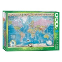 Eurographics Map Of The World Jigsaw Puzzle 1000 Pieces