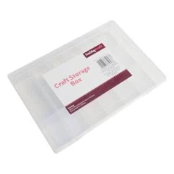 Hobbycraft Compartment Organiser Craft Storage Box 27cm X 18cm X 4cm