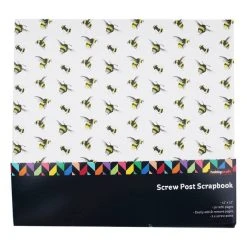 Hobbycraft Bees Post Bound Scrapbook 12 X 12 Inches