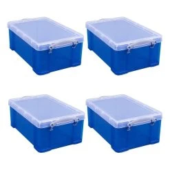 Really Useful Products Really Useful Blue Box 9 Litres 4 Pack Bundle