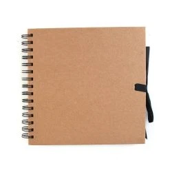 Hobbycraft Spiral Bound Kraft Scrapbook 8 X 8 Inches