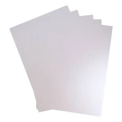 Hobbycraft Quartz White Pearl Card A3 20 Pack