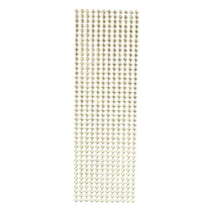 Hobbycraft Gold Adhesive Gems 6mm 504 Pack - Image 2