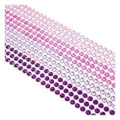 Hobbycraft Mixed Pink Adhesive Gems 6mm 504 Pack
