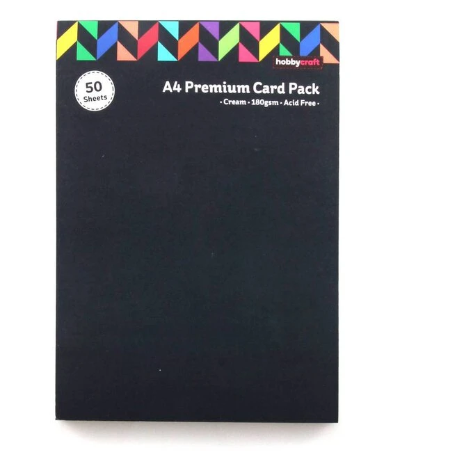 Hobbycraft Premium Cream Card A4 50 Pack - Image 3