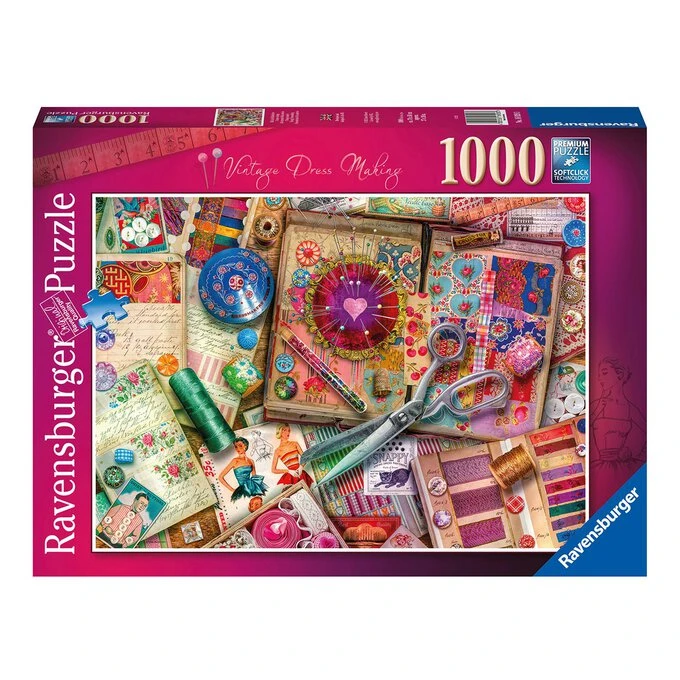 Ravensburger Vintage Dressmaking Jigsaw Puzzle 1000 Pieces