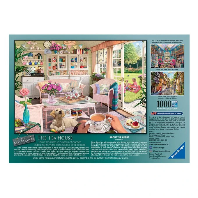 Ravensburger Tea House Jigsaw Puzzle 1000 Pieces - Image 3